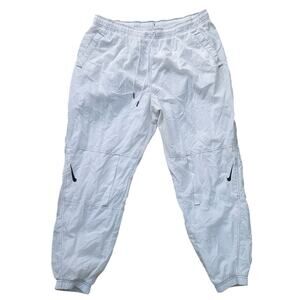 Nike Swoosh Repel Pants White Wind Pant Joggers DR6203-100 Women Sz XL